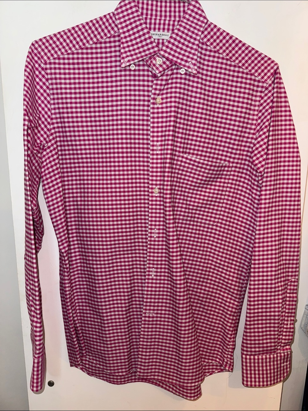 Button-Down Gingham Dress Shirt - Made in Italy